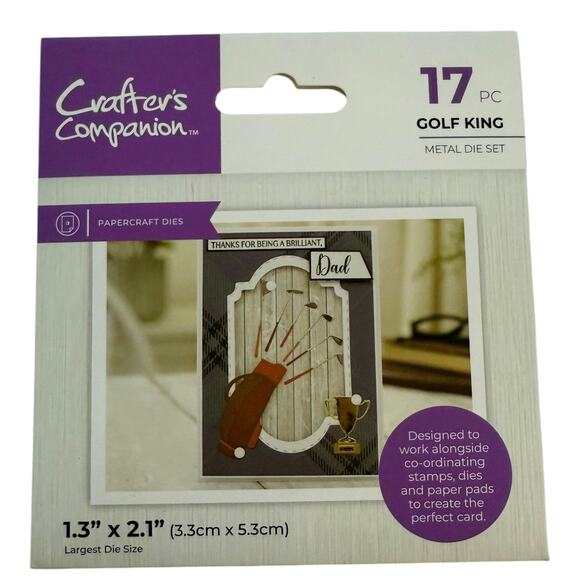 Crafters Companion Golf King 17 Piece Paper Crafts Die Set - Picture 1 of 2